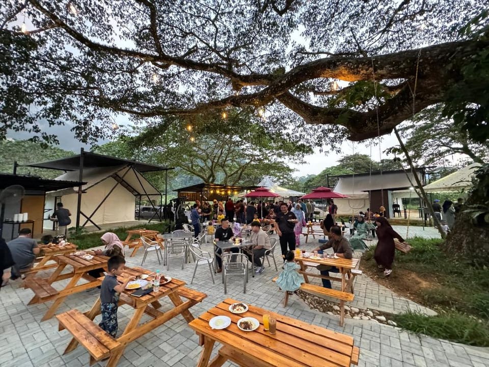 Glamping at Xscape Tambun Luxury tent in Ipoh