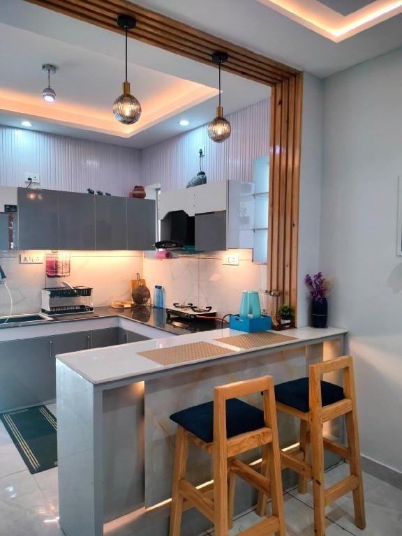 Blue Heart Home by the Ganges Cosy 1bhk-Veerbhadra Apartment in Rishikesh