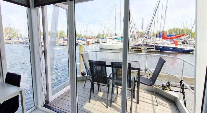 Water Lodge in Naarden with Marina Views Docked boat in Flevoland, Netherlands
