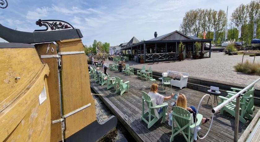 Water Lodge in Naarden with Marina Views Docked boat in Flevoland, Netherlands