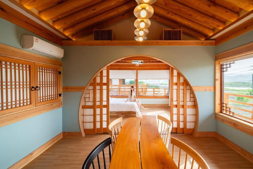 Gyeongju Jiseom Hanok Pool Villa Pension Bed and Breakfast in South Korea