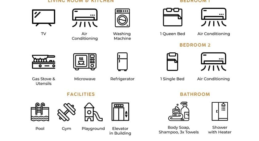 Modern 2BR Educity Apartment, Tower Harvard Apartment in Surabaya