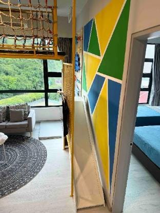 JQ#3 SlideLoftBed 2R1B 5pax near SuriaMall Gaya St Vacation rental in Kota Kinabalu