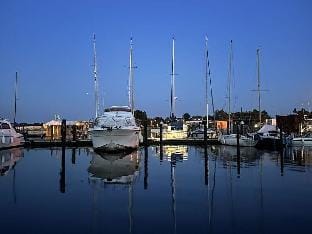 Premium Houseboat Blue Lagoon Docked boat in Lubeck