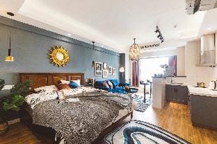 F繁星&近解放碑洪崖洞 落地窗赏江景 一居大床房 Apartment in China