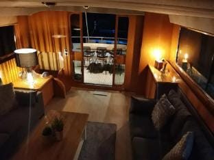 Attractive yacht with roof terrace Docked boat in La Rochelle