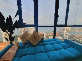 SH1 35 Lux Seaview Sunrise Jazz 5 min Gurney海景 Apartment in Penang