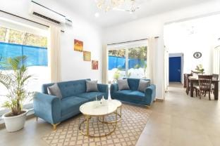 The Greek Villa: 3 BHK Private Pool Candolim (GOA) Villa in Goa, India