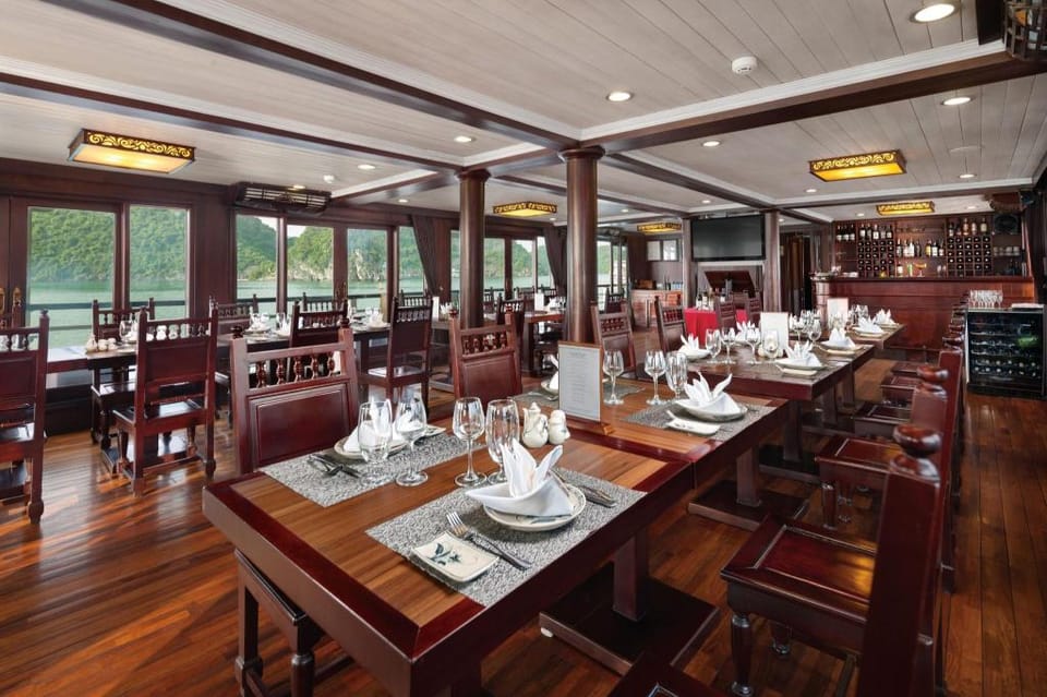 Le Journey 4-Star Halong Cruise  Docked boat in Laos