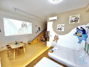 Bluey x Quby w Slide Near Legoland at Sunway Grid Apartment in Johor