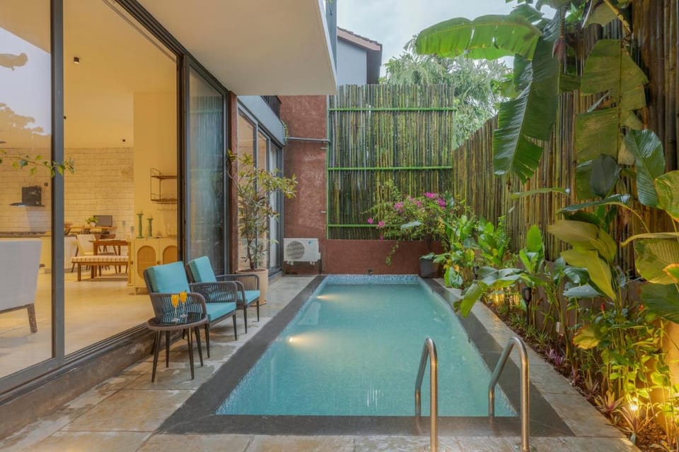 ELIVAAS 3 BHK with Pvt Pool & Jacuzzi - Casa Vasu Vacation rental in Goa, India