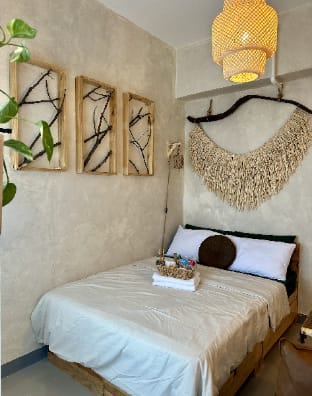 Boho Themed Condo Staycation in QC Apartment in Quezon City
