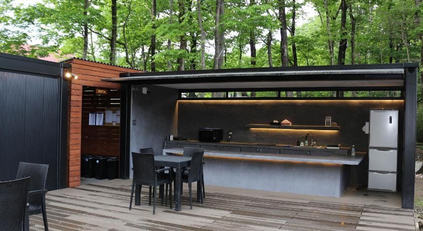 森deワーケなすっぽ 木の温もりとホテルライクな佇まい 森のバレルサウナ Hotel in Japan