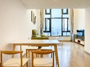 B小笨象｜珠海横琴口岸附近，1112B双床复式家庭公寓可住4人｜近长隆海洋世界｜带洗衣机烘干机 Apartment in Guangdong
