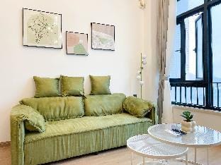 B小笨象｜珠海横琴口岸附近，1112B双床复式家庭公寓可住4人｜近长隆海洋世界｜带洗衣机烘干机 Apartment in Guangdong
