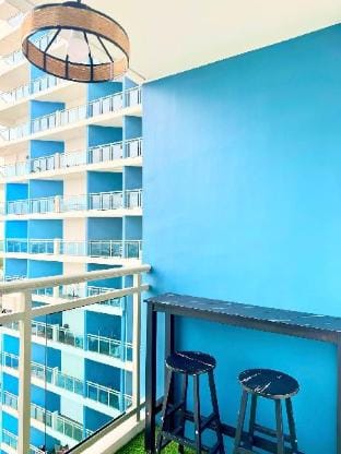 Stylish black studio type apartment in Azure North Apartment in Calabarzon