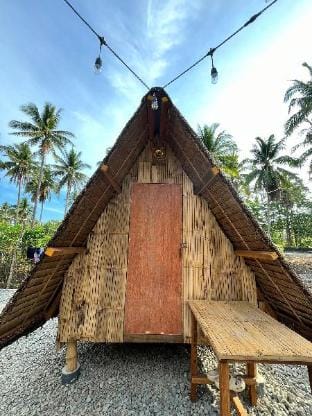 Teepee Hut & Glamping w/ Aircon at Patar Palms Villa in Bolinao