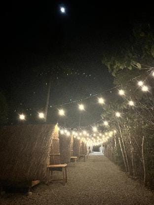 Teepee Hut & Glamping w/ Aircon at Patar Palms Villa in Bolinao