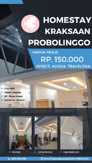 Yuuby Homestay Family Kraksaan Probolinggo Vacation rental in East Java