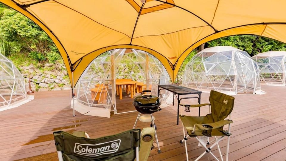 Kazenohibiki Luxury tent in Japan
