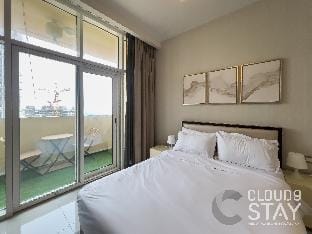 City-View Studio With Balcony at DAMAC Ghalia Apartment in Dubai