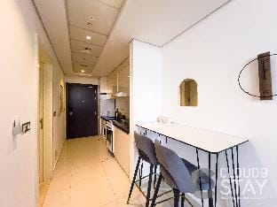 City-View Studio With Balcony at DAMAC Ghalia Apartment in Dubai