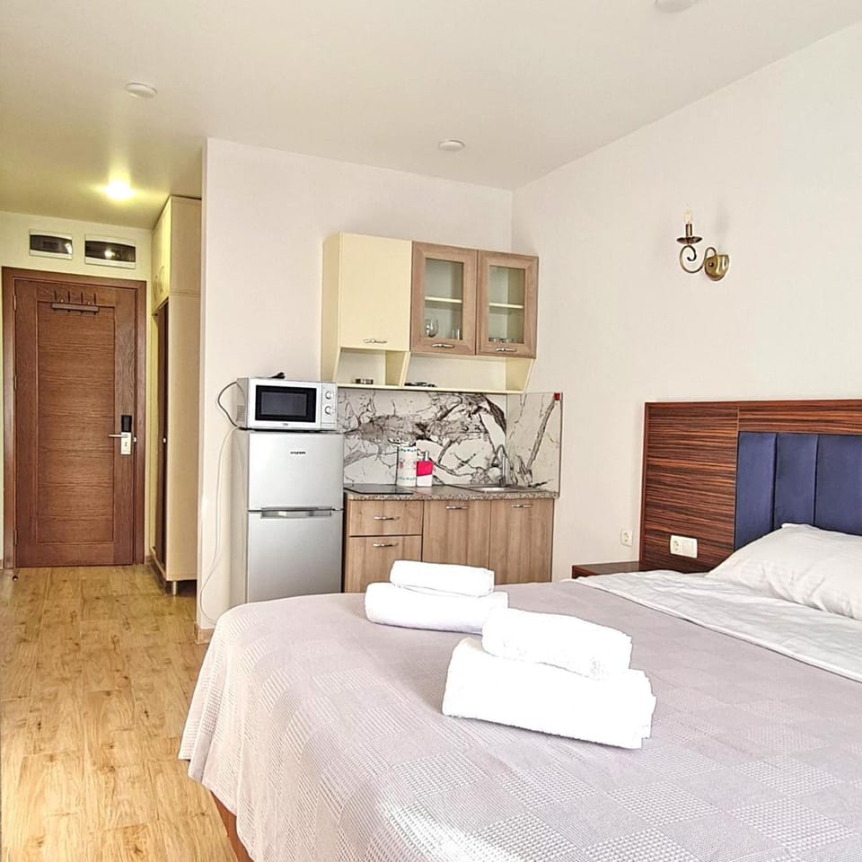 Cozy Sea View Studio#3 Queen Bed Free Wi-Fi Washer Balcony Apartment in Batumi