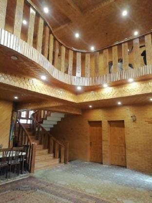 Grand Stone and Wood Luxury Mansion Villa in India