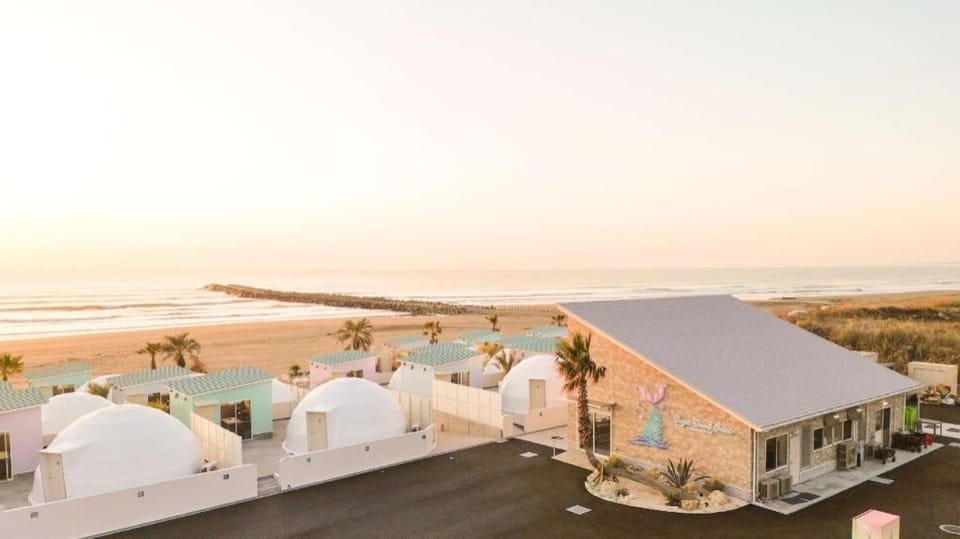 Sugar Beach Oarai Luxury tent in Japan
