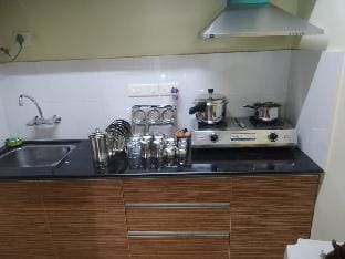 Couple Friendly BATH TUB Flat With Kitchen & Pool Apartment in Goa, India