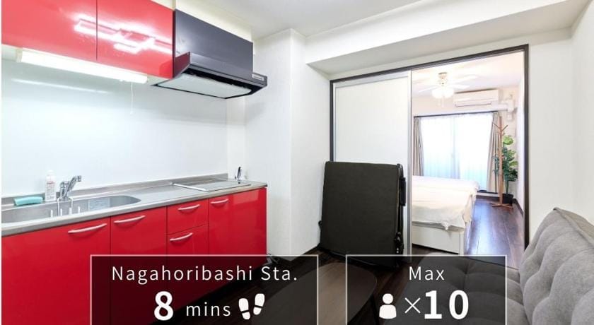 USJ 30m | Dotonbori 15m | KIX 1h | 2 Room | MAX 10 (XS54) Apartment in Osaka