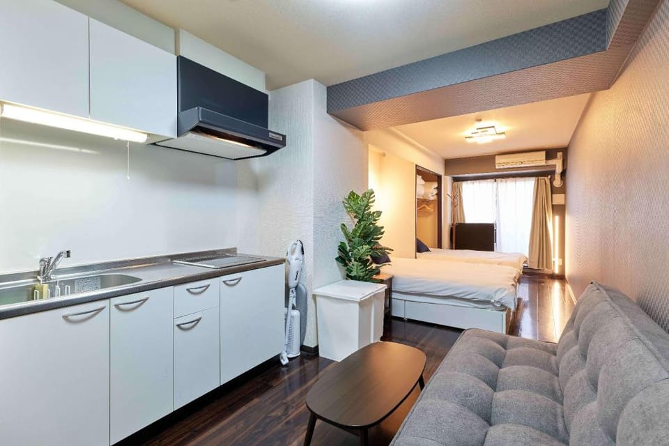 [Direct KIX] Dotonbori 15m | USJ 30m | 1DK | MAX 5 (XS15) Apartment in Osaka