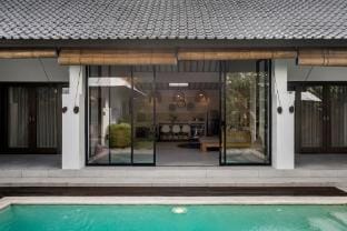Villa Moju by Alfred in Bali - Tropical 3BR Escape w/ Private Pool & Lush garden in Bumbak Canggu Villa in North Kuta