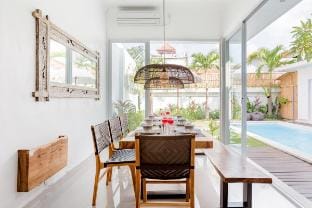 Neighbour villas 3 pools near Atlas Beach Club Villa in North Kuta