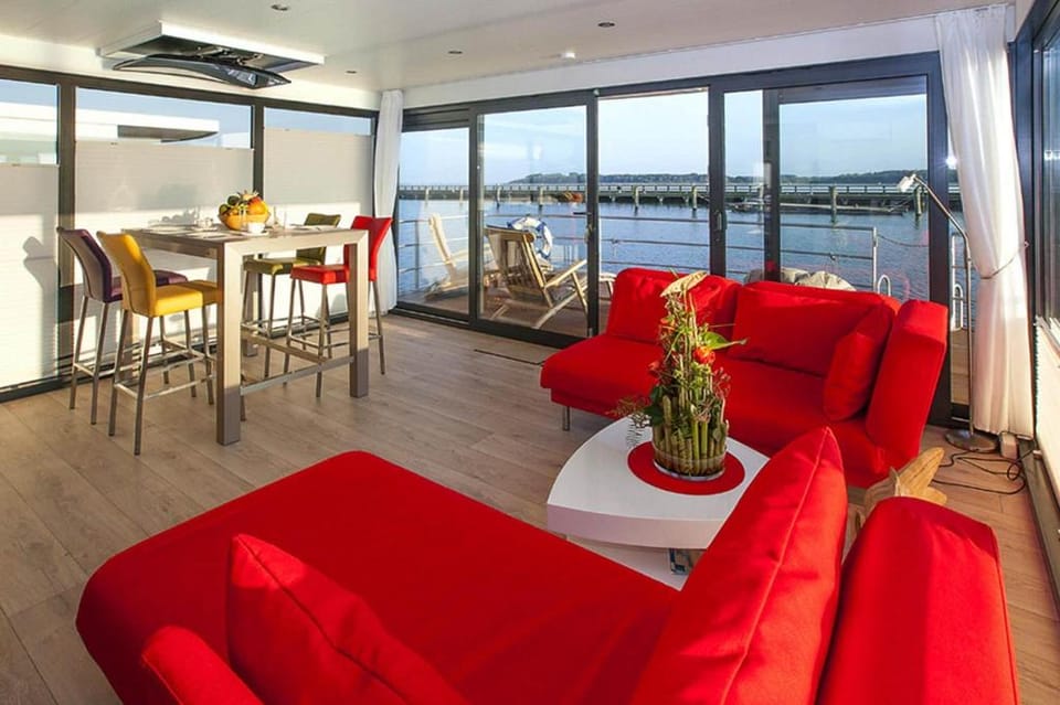Haus in Ribnitz Damgarten for 3 Personen Docked boat in Mecklenburg-Vorpommern, Germany