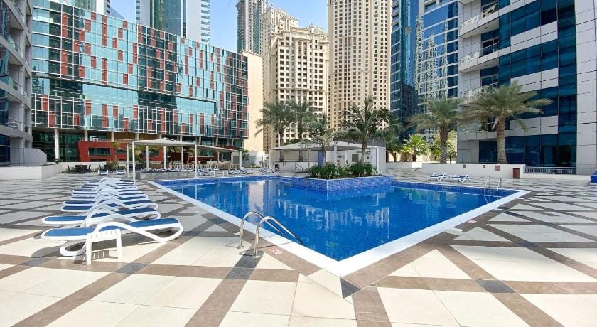 Silkhaus Dubai Marina Studio | Bay Central Tower Apartment in Dubai