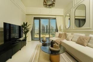 Burj Khalifa View Luxe 2BR| 5Min walk to DubaiMall Vacation rental in Dubai