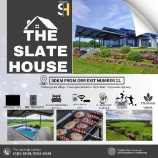 The Slate House Farmstay Villa in Telangana