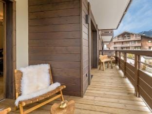 Luxurious 4-room apartment with swimming pool, gym, spa and parking Apartment in Megève