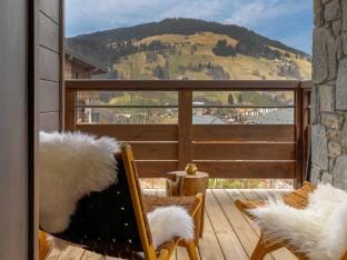 Luxurious 4-room apartment with swimming pool, gym, spa and parking Apartment in Megève