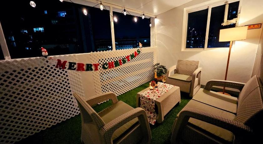 Private terrace, quiet and romantic Apartment in Daegu