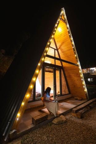 Bastiat Stays| Vibrant A-Frame In The Valley Vacation rental in Himachal Pradesh