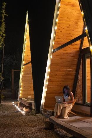 Bastiat Stays| Vibrant A-Frame In The Valley Vacation rental in Himachal Pradesh