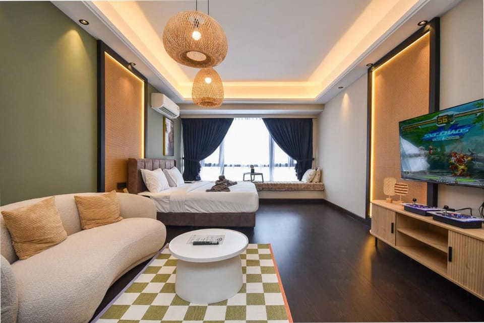 R&F Seaview Sunrise Suite | 6 Pax【Arcade Game】 Apartment in Johor Bahru