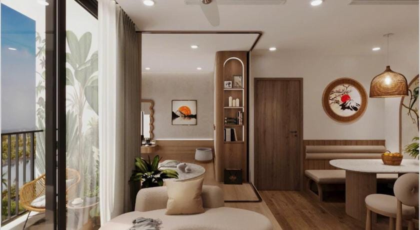 LaGom Homestay R1 Onsen Swanlake Ecopark Văn Giang Apartment in Laos