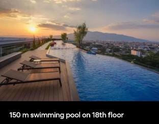 11XL Family Condo 4 Soft Beds, Sky Pool +Gym+ more Apartment in Chiang Mai