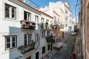 Romance in the Old Town Apartment in Lisbon