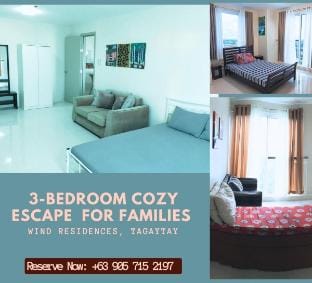 Penthouse 3BR Wind Residences Tagaytay Apartment in Tagaytay