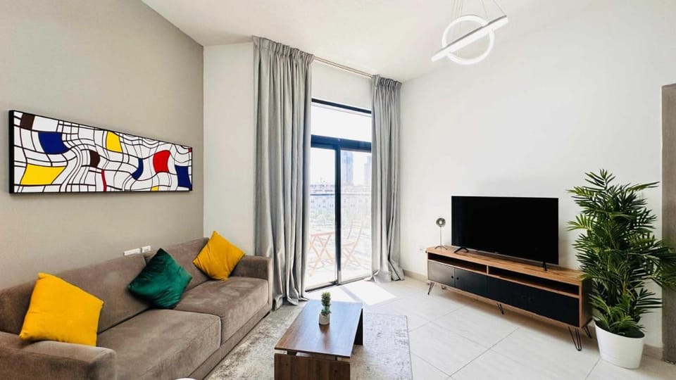 Modern 1-Bedroom La Perla Apartment JVC with Infinity Pool & Kids’ Zone Bed and Breakfast in Dubai