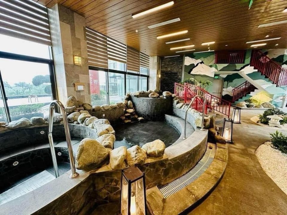 Japanese design beautiful lake view Onsen Ecopark Apartment in Laos